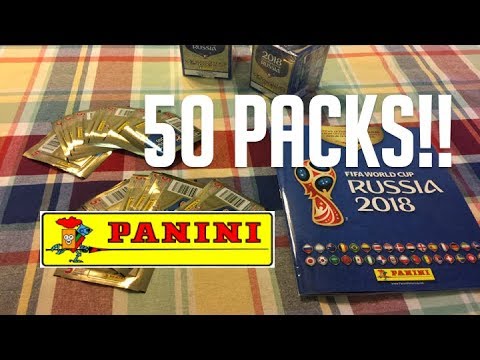 OPENING 50 PACK OFFICIAL 2018 WORLD CUP STICKERS PANINI