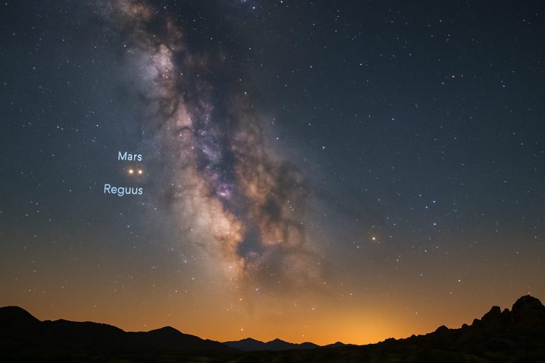 Skywatch de Junho de 2025: O Deslumbrante Núcleo da Via Láctea, Show de Marte-Regulus e o Espetáculo do Solstício Aguardam